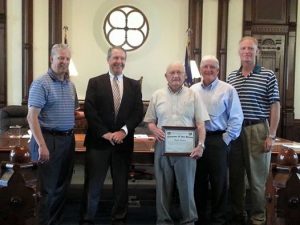 Charlie Morton was presented an plaque honoring him as the Veteran of the Month. Morton was humbled and grateful to the public for their attendance and support.