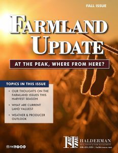 Halderman Farm Management & Real Estate Services Newsletter