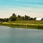 Farm with pond
